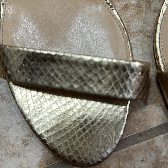 Michael by Michael Kors Two Inch Heels in Gold and Black - Picture 6 of 8